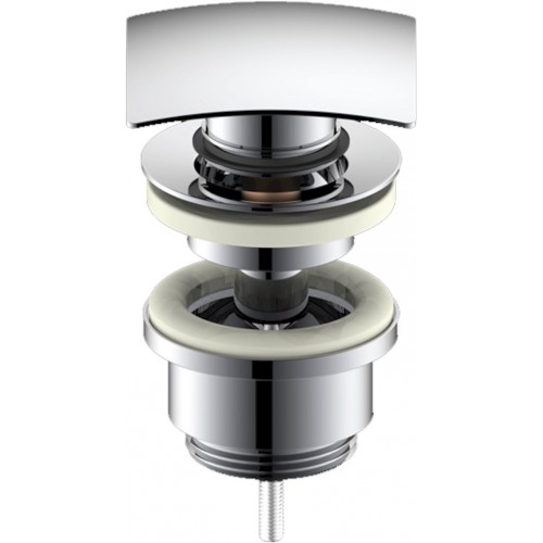 OPTIMA Umývadlový vtok clic-clac hranatý, priemer 5/4 ", celochrom