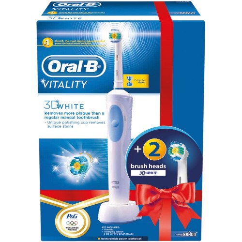 ORAL B VITALITY 3D WHITE + EB 18-2 3D WH zubná kefka 41002804