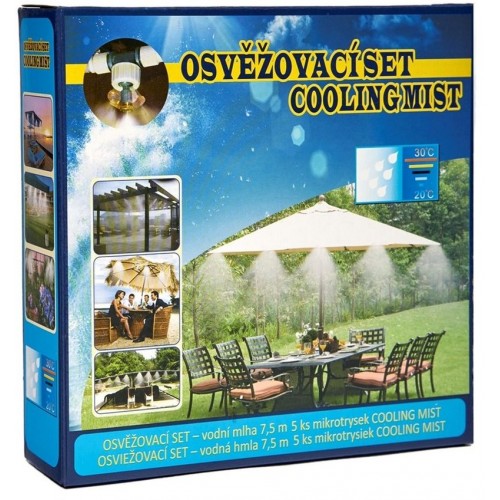 Osviežovacie set Vodná hmla 7,5 m 5ks mikrotrysiek TY9405B