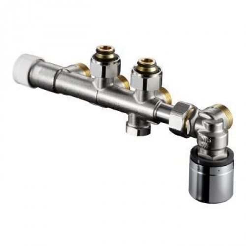 OVENTROP Pripojovacia armatúra "Multiblock T-RTL" mosadz rohová, vonkajší.záv. 3/4" 118401