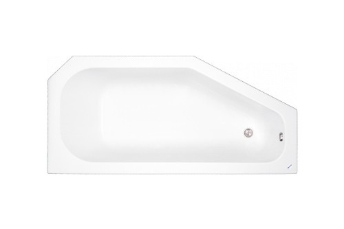 TEIKO Vaňa Panama P obdĺžniková 160 x 75 cm, akrylátová, biela, pravá V110160R04T04001