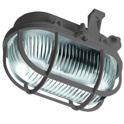 PANLUX OVAL prisadené nástenné svietidlo 60W, šedá SOP-60/S PANLUX OVAL prisadené nástenné svietidlo 60W, šedá SOP-60/S