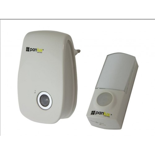 PANLUX ZVONČEK bezdrôtový 32melodií, biely s transparentnými komponentm H-228/T