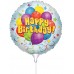 PAPSTAR Mini balónik Happy Birthday s tyčkou