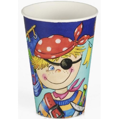 PAPSTAR Papierové kelímky s motívom pirátov 11787 PAPSTAR Papierové kelímky s motívom pirátov 11787