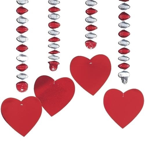 PAPSTAR Party špirála v tvare srdca, balenie 4ks