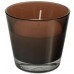 PAPSTAR Sviečka v poháriku, hnedá