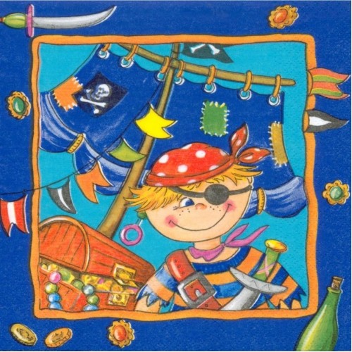 PAPSTAR Servítky detské papierové, 20 ks, 33 x 33 cm modré