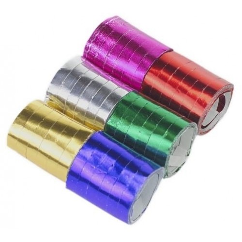 PAPSTAR Party stuha 6 ks, 4 m "METALLIC" mix farieb