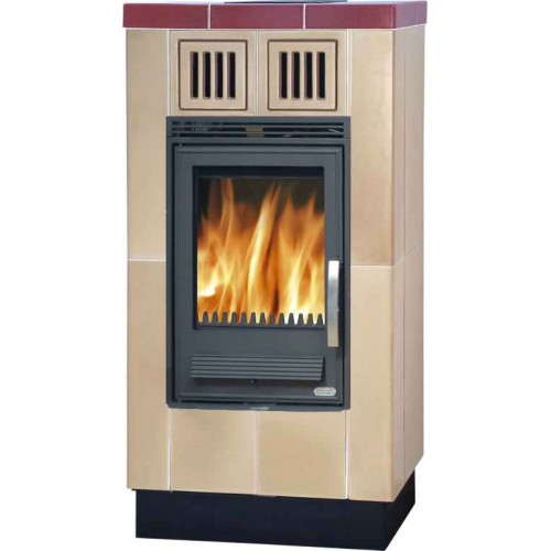 ABX Hispania L Kachľové pece na drevo s liatinovou vložkou, picasso / tabak