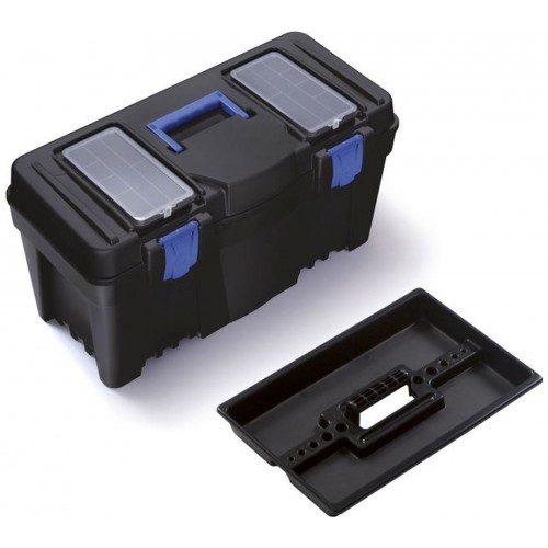 Prosperplast CALIBER Plastový kufor na náradie modrý, 550 x 267 x 270 mm N22S