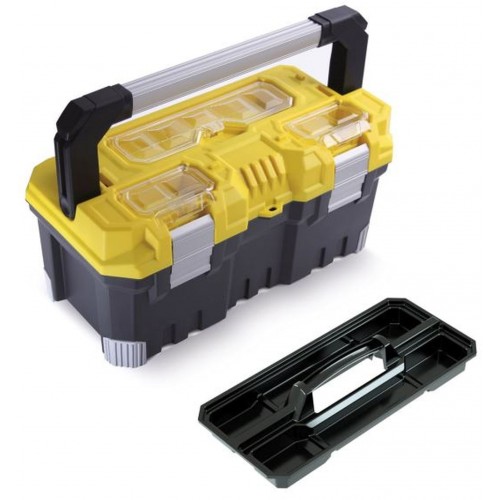 Prosperplast TITAN Plastový kufor na náradie žltý, 496 x 258 x 240 mm NT20AS