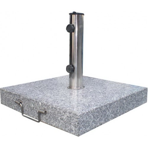 Podstavec štvorcový na slnečník - 30 kg šedý granit