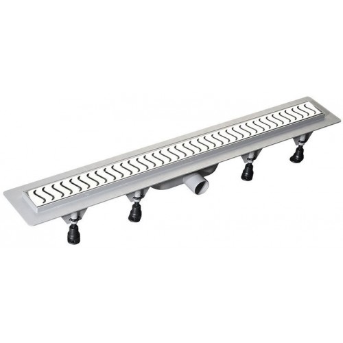 POLYSAN SCENE plastový odtokový žľab s nerezovým roštom, L = 720mm POLYSAN SCENE plastový odtokový žľab s nerezovým roštom, L = 720mm