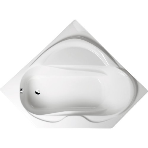 POLYSAN LIDIE rohová vaňa 140x140x45cm, biela 07111