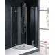 BAZAR POLYSAN VITRA LINE štvrťkruhová sprchová zástena 800x800mm, R550, číre sklo, pravá