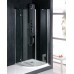 POLYSAN VITRA LINE štvrťkruhová sprchová zástena 900x900mm, R550, číre sklo, ľavá