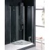 VITRA LINE štvrťkruhová sprchová zástena 1200x900mm, R550, číre sklo, pravá