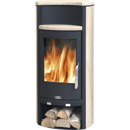 ABX Pori 4671-5, krbové kachle na drevo, čierny plech + pieskovec rovný, vr. hornej dosky ABX Pori 4671-5, krbové kachle na drevo, čierny plech + pieskovec rovný, vr. hornej dosky