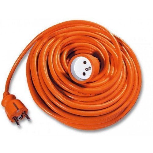 Predlžovací kábel 15m, oranžový 3x1,0mm