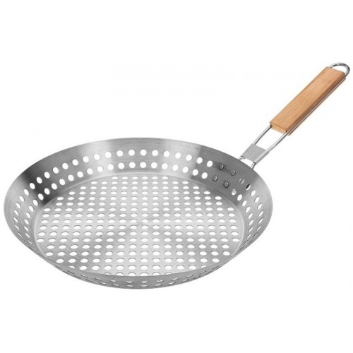 ProGarden Panvica na gril dierovaná 30 cm nerez KO-YL7900560 ProGarden Panvica na gril dierovaná 30 cm nerez KO-YL7900560