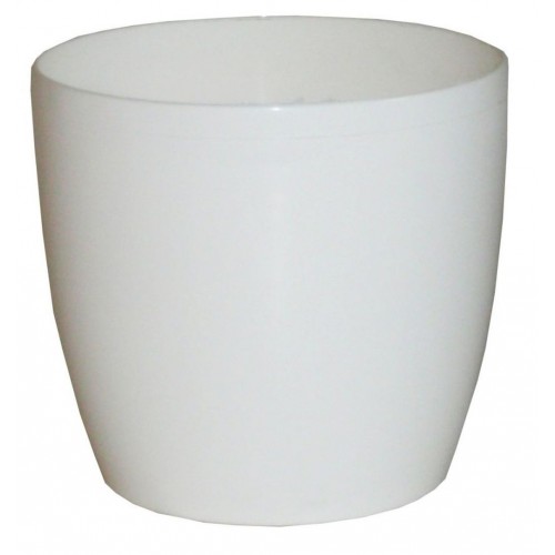 PROSPERPLAST COUBI kvetináč 9 cm, 0,5l, biela DUO090