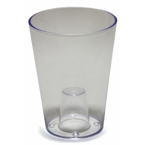 PROSPERPLAST COUBI kvetináč na orchidey 1,3 l, biela DUS130P