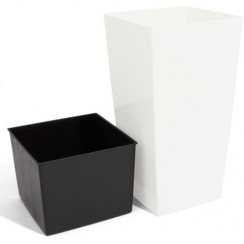 PROSPERPLAST URBI SQUARE P kvetináč 4l, biela DURS140P PROSPERPLAST URBI SQUARE P kvetináč 4l, biela DURS140P
