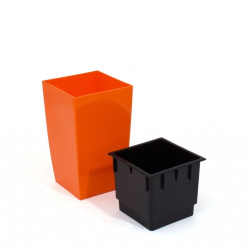 PROSPERPLAST COUBI kvetináč 4l, oranžová DUW160