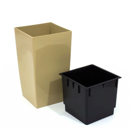 PROSPERPLAST COUBI kvetináč 10l, béžová DUW200