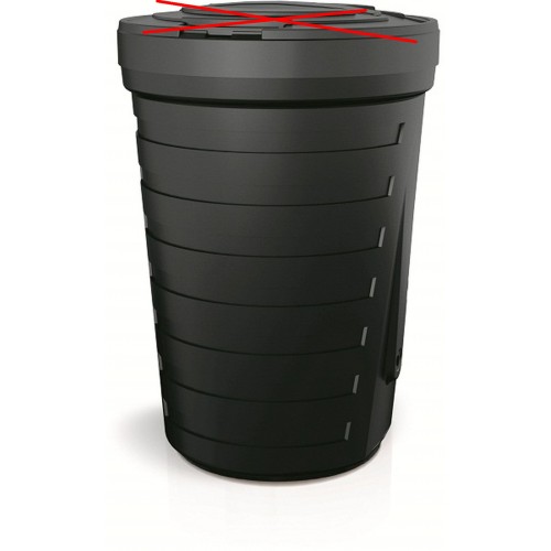 BAZÁR Prosperplast RAINCAN sud na dažďovú vodu 210l, čierny IDRA210