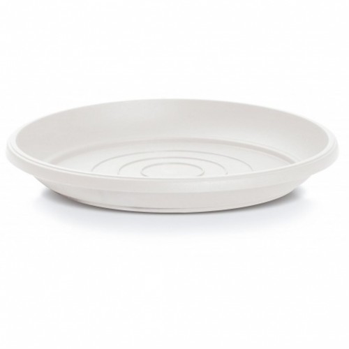 PROSPERPLAST TERRA miska pod kvetináč 14 cm, biela POD14
