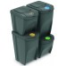 Prosperplast SORTIBOX Sada 4 odpadkových košov, 2x25l a 2x35l, antracit IKWBMS4