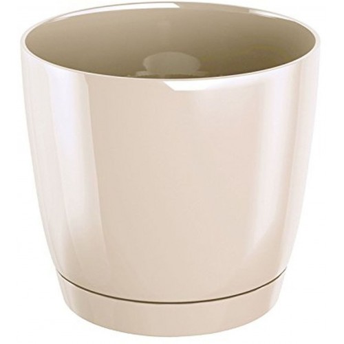 Prosperplast COUBI ROUND P Kvetináč s miskou 24 cm, 7,5 l, krémová DUOP240 Prosperplast COUBI ROUND P Kvetináč s miskou 24 cm, 7,5 l, krémová DUOP240