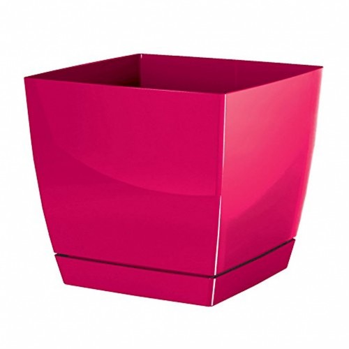 PROSPERPLAST COUBI Kvetináč s miskou 8,2l, malina-lesk DUKP240