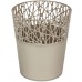 PROSPERPLAST CITY Kvetináč s čipkou 13,5 cm, platina DCIT140