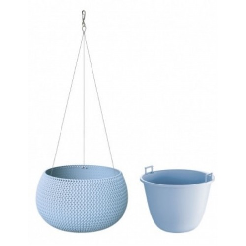 Prosperplast SPLOFY Bowl WS závesný kvetináč 37cm, 9l, modrá DKSP370WS