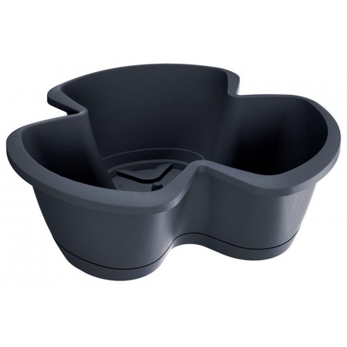 Prosperplast RESPANA TRIO Sada kvetináčov na bylinky 47 cm, antracit DRET470S