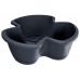 Prosperplast RESPANA TRIO Sada kvetináčov na bylinky 47 cm, antracit DRET470S