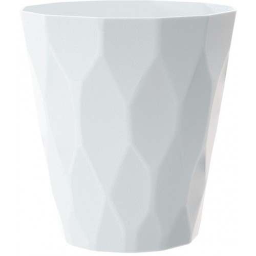 PROSPERPLAST ROCKA Kvetináč 14 cm, biela DROC140