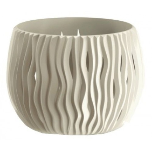 PROSPERPLAST SANDY BOWL Basic kvetináč 29 cm, krémová DSK290N