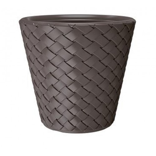 PROSPERPLAST MATUBA Kvetináč 12l bambus hnedá DB300