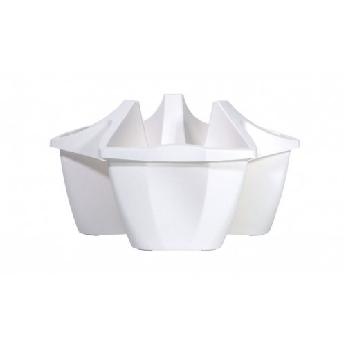 PROSPERPLAST CROWN Kvetináč 16l, biela DCRO480