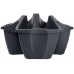Prosperplast CROWN Kvetináč 48cm, 16l, antracit DCRO480