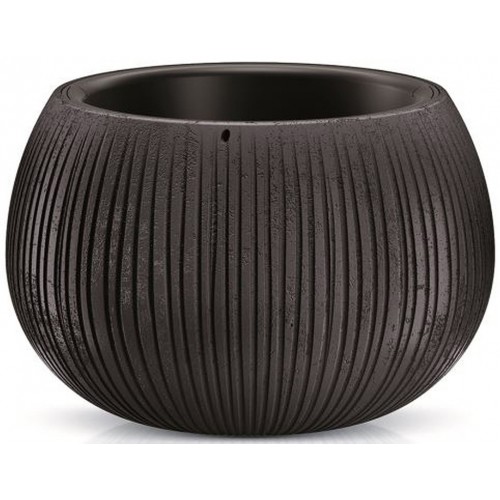 Prosperplast BETON BOWL Kvetináč s vkladom 23,8 cm, čierna DKB240