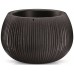 Prosperplast BETON BOWL Kvetináč s vkladom 23,8 cm, čierna DKB240