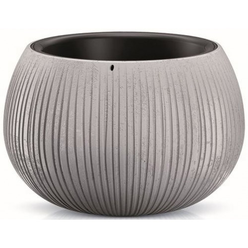 Prosperplast BETON BOWL Kvetináč s vkladom 14,4 cm, šedá DKB150