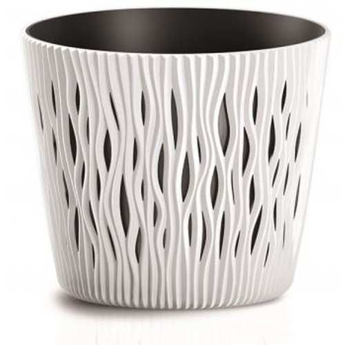 Prosperplast SANDY ROUND Kvetináč 15,8 cm, biela DSR160