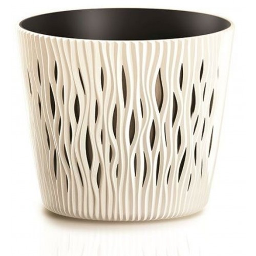 Prosperplast SANDY ROUND Kvetináč 26,2 cm, krémová DSR260
