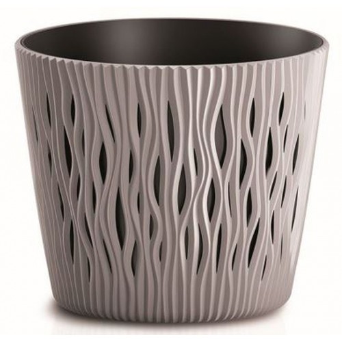 Prosperplast SANDY ROUND Kvetináč 15,8 cm, mocca DSR160 Prosperplast SANDY ROUND Kvetináč 15,8 cm, mocca DSR160